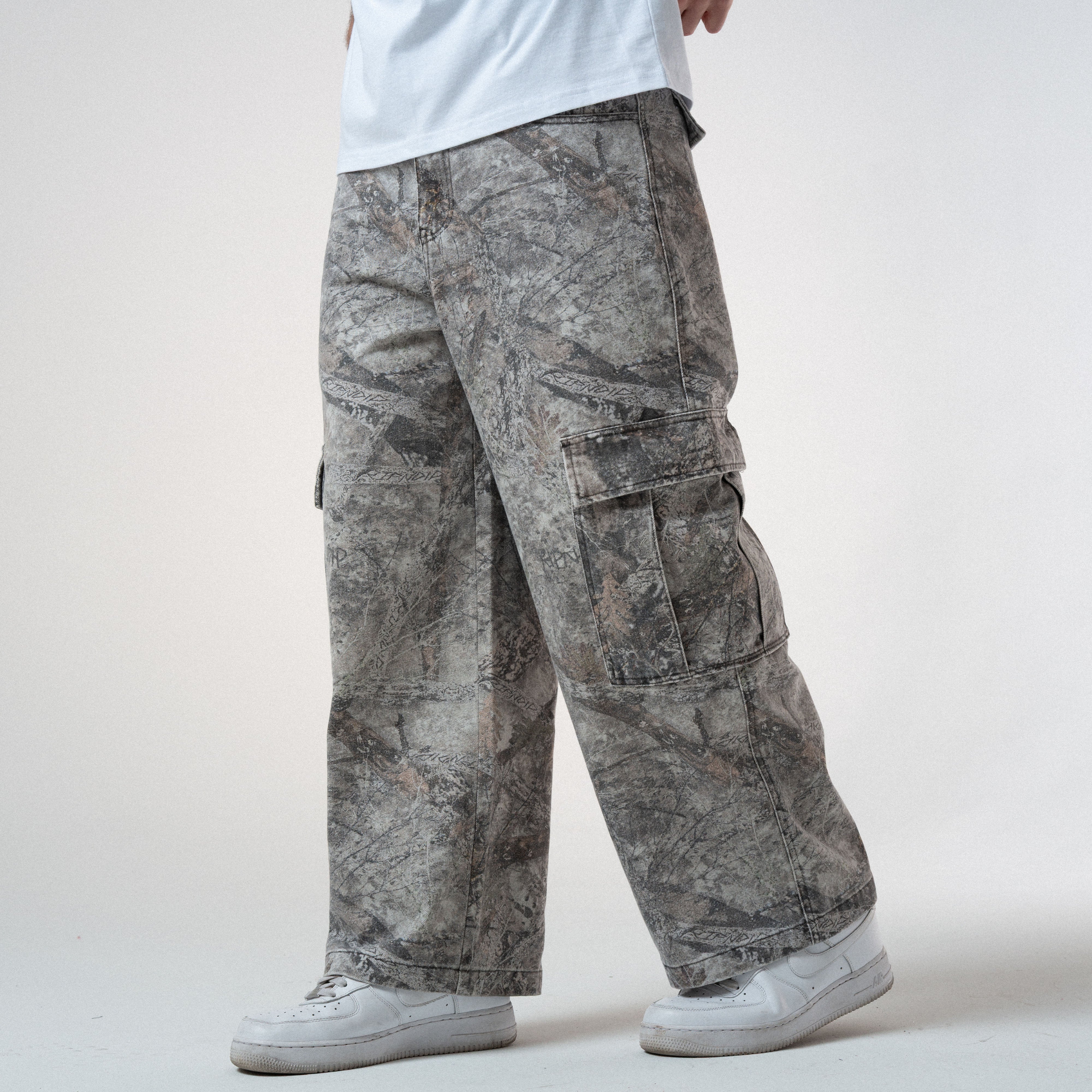 Nerm Tree Camo Extra Wide Cargo Pants (Nerm Tree Camo)