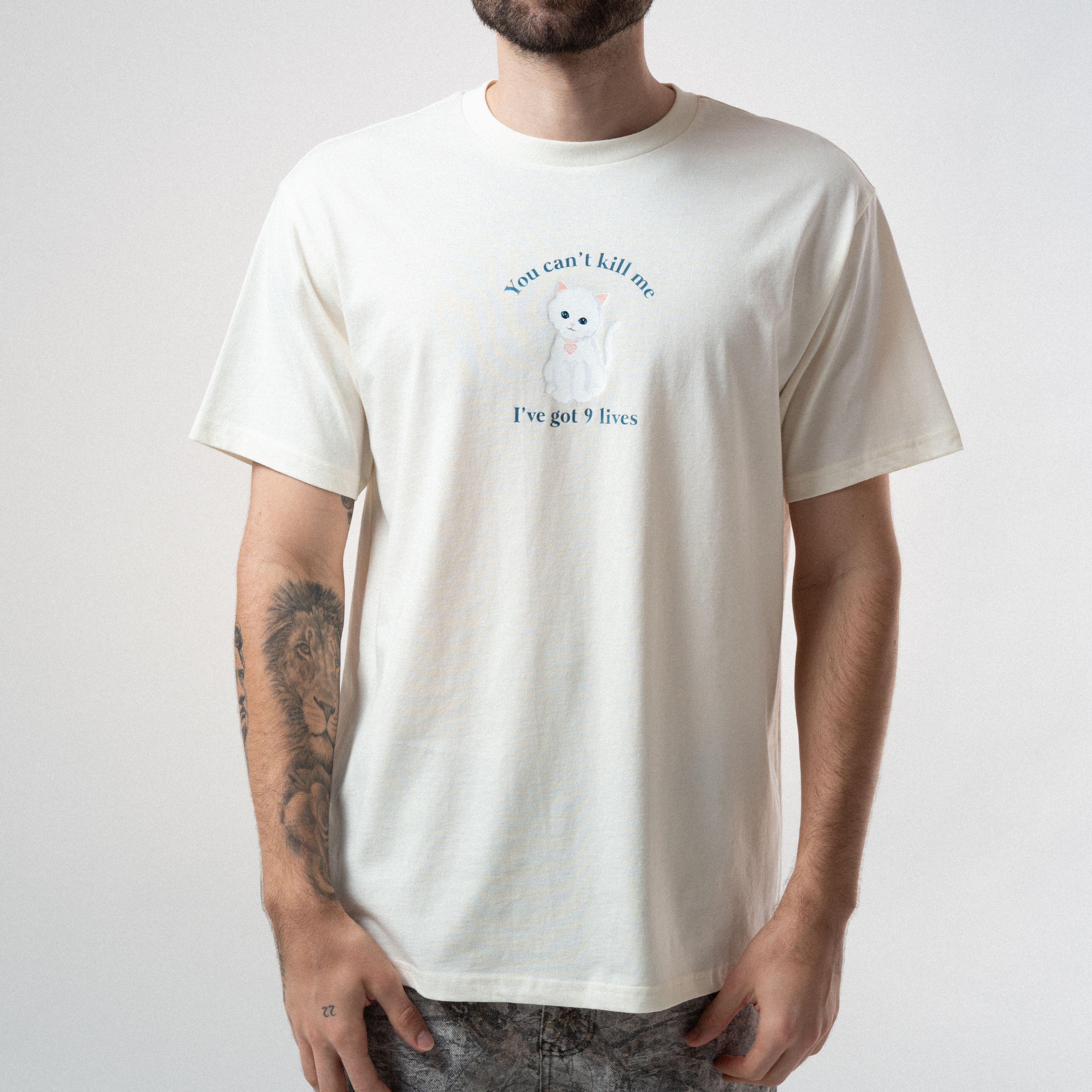 9 Lives Tee (Bone)