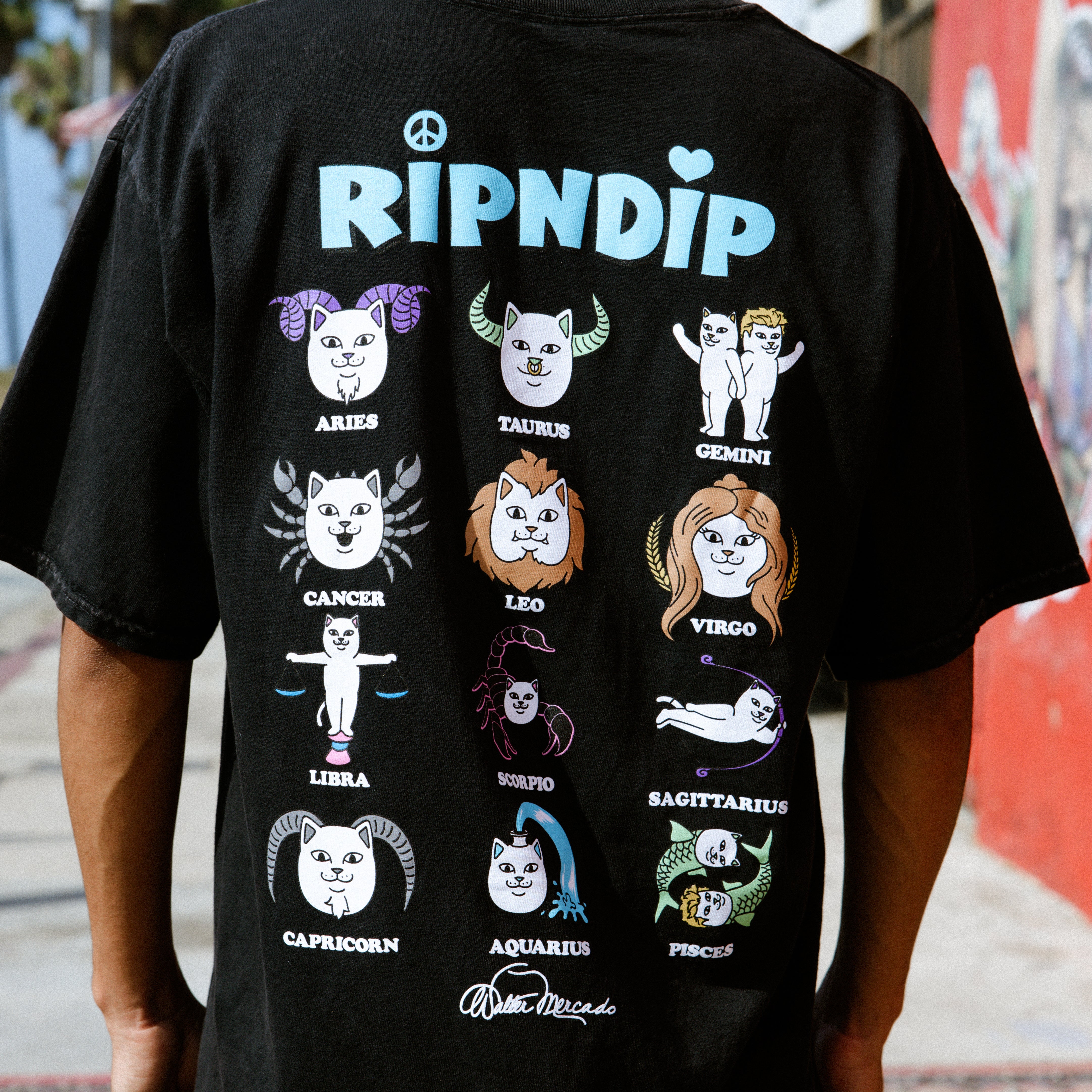 RIPNDIP Zodiac Tee (Vintage Black)