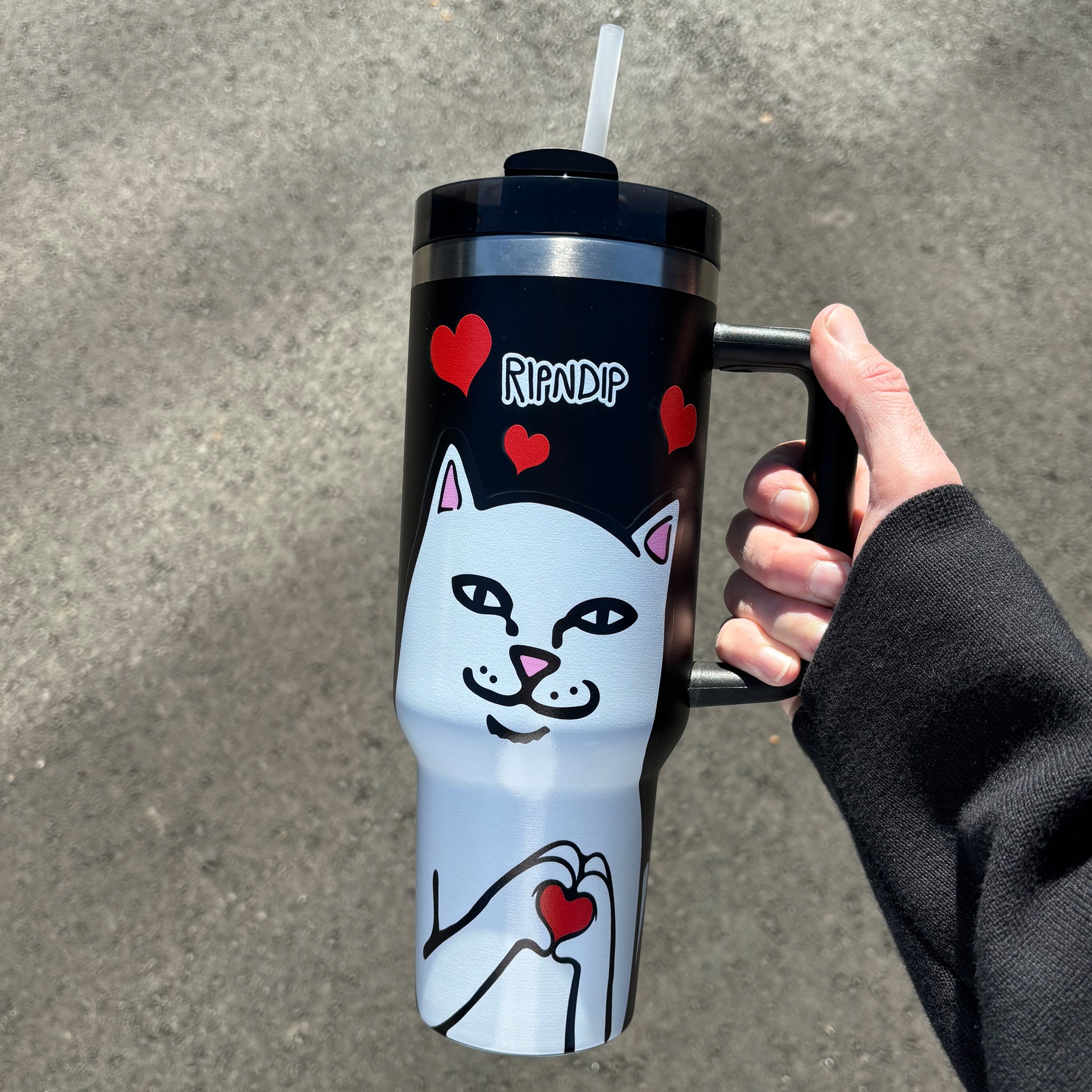 Nermal Loves Tumbler (Black)