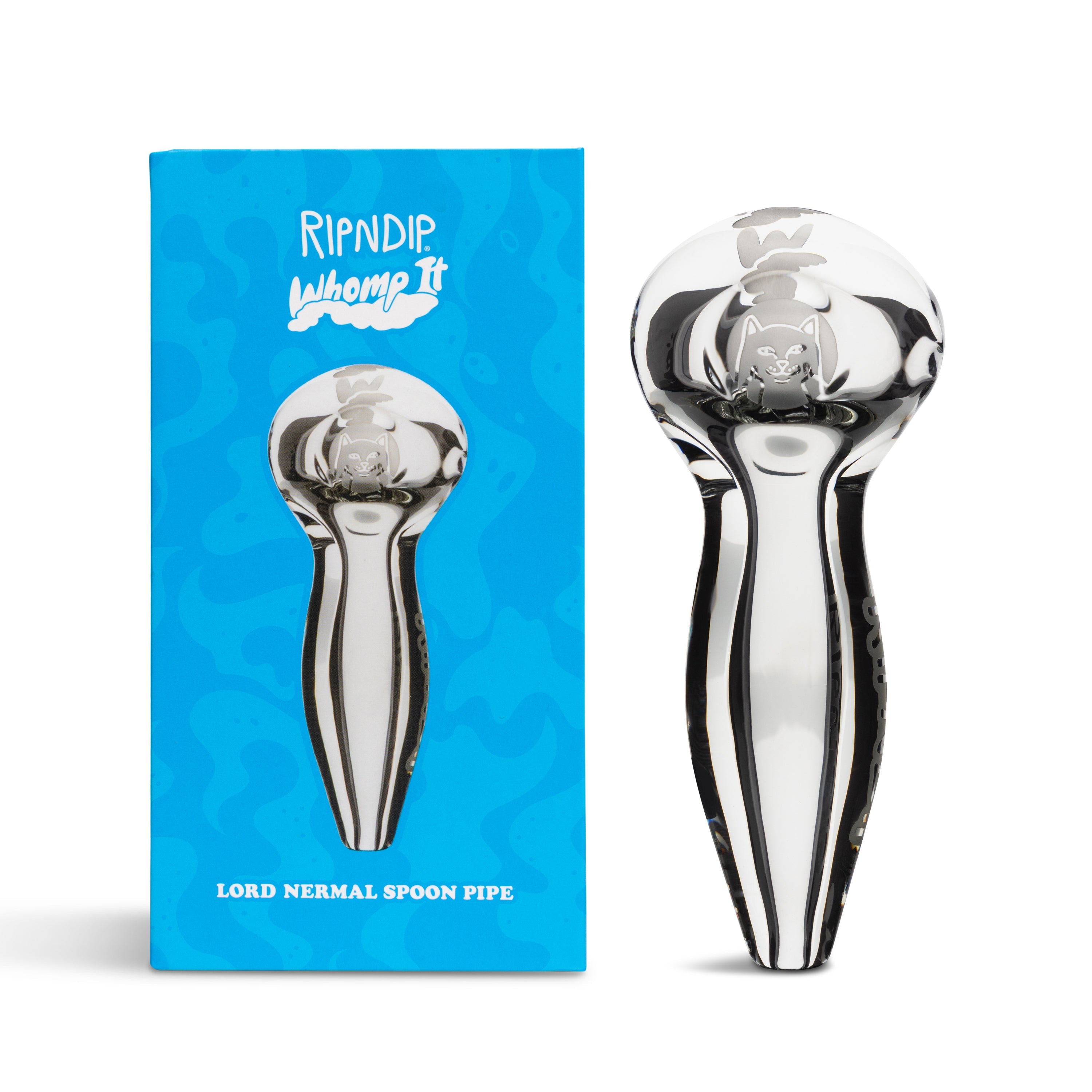 RIPNDIP Whomp It x Ripndip Lord Nermal Spoon Pipe (Clear)