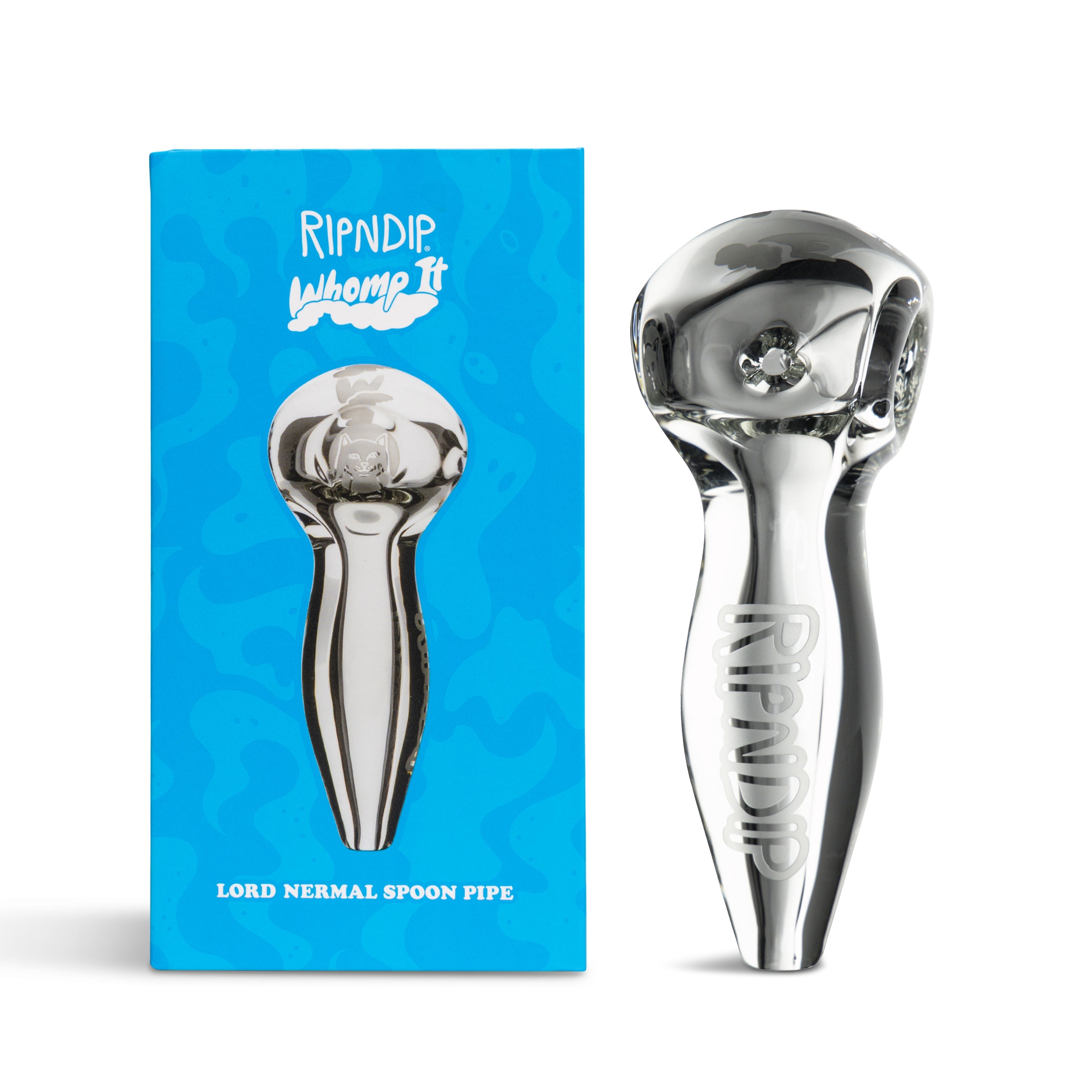 RIPNDIP Whomp It x Ripndip Lord Nermal Spoon Pipe (Clear)