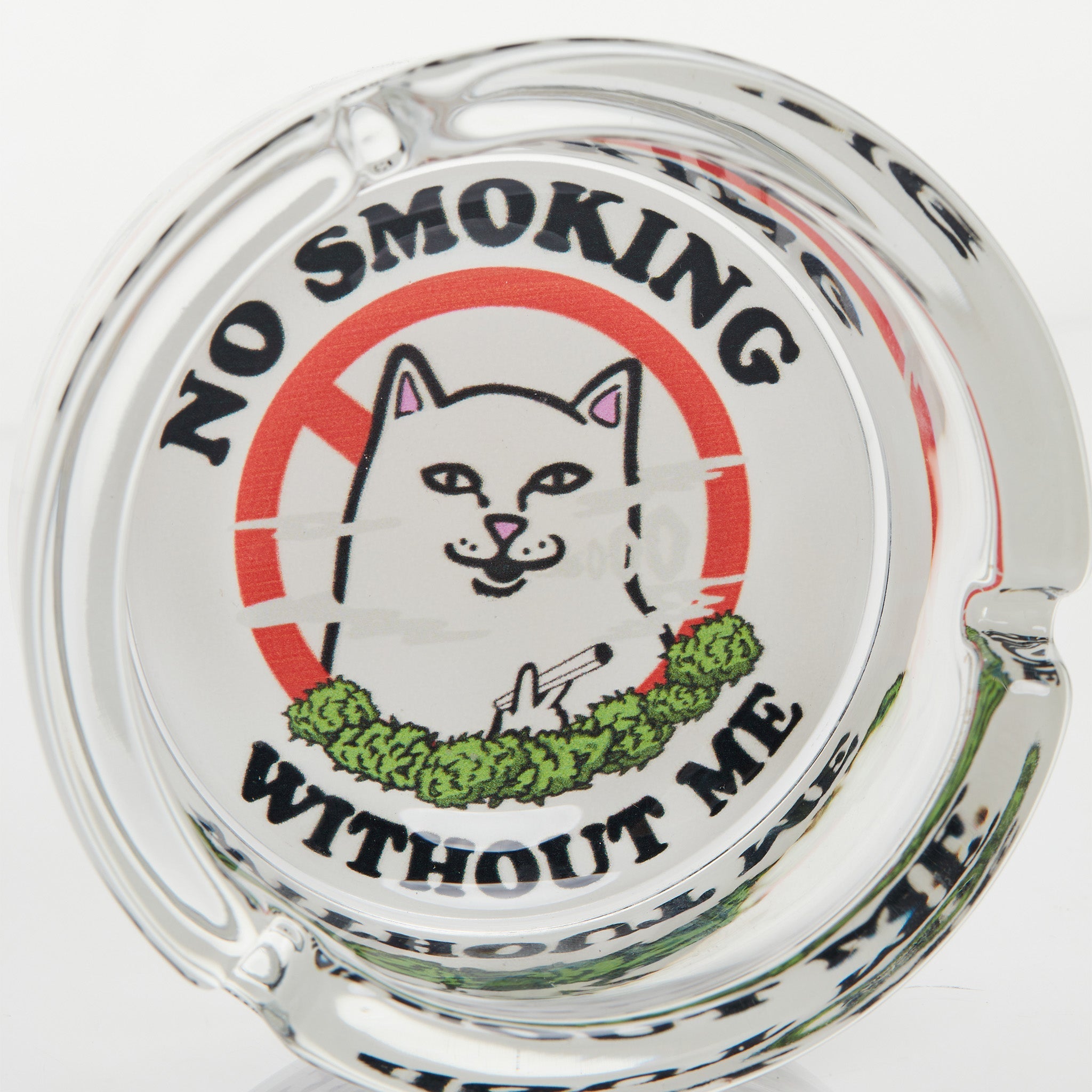 No Smoking Ash Tray (Clear)