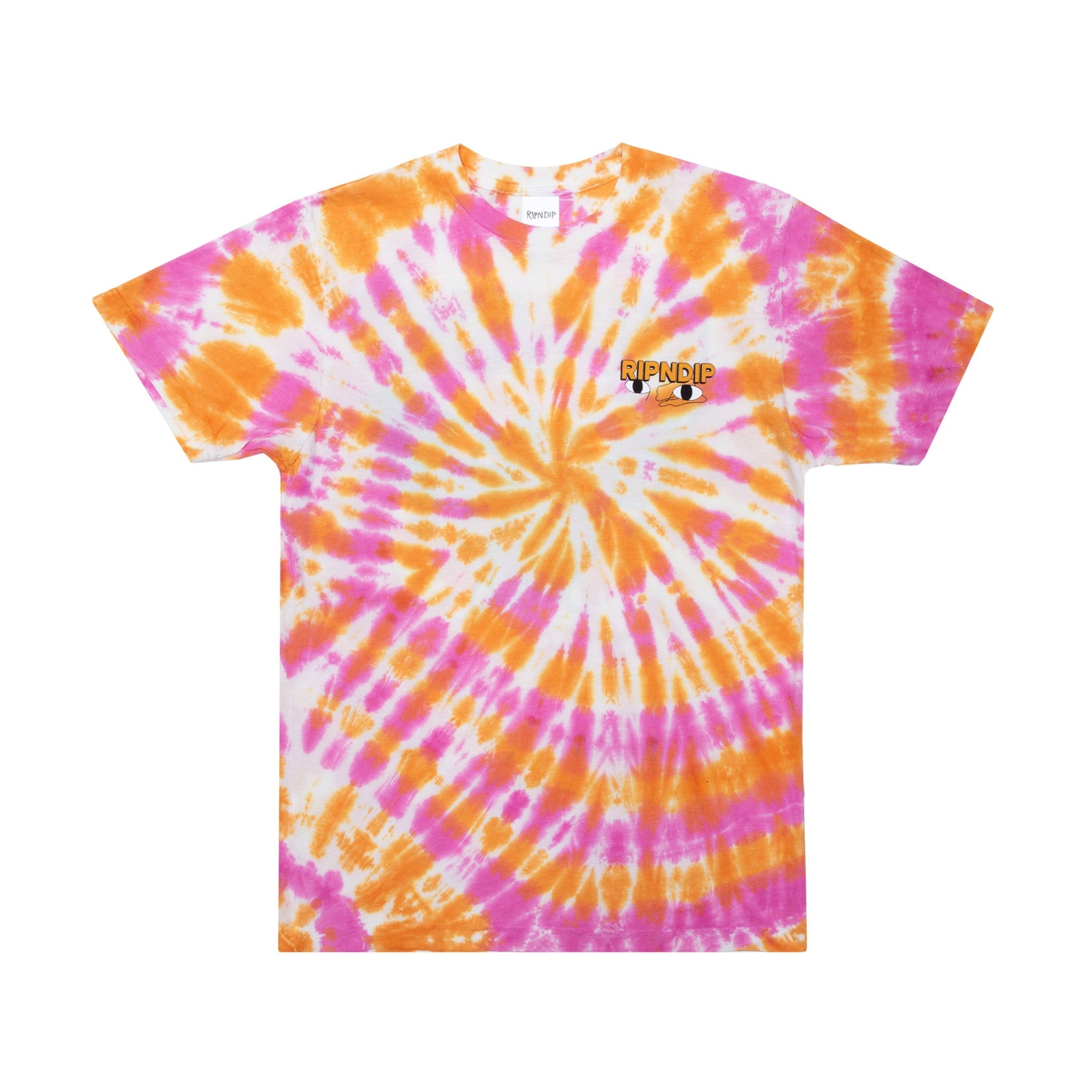 Butter Face Tee (Pink/Orange Tie Dye)