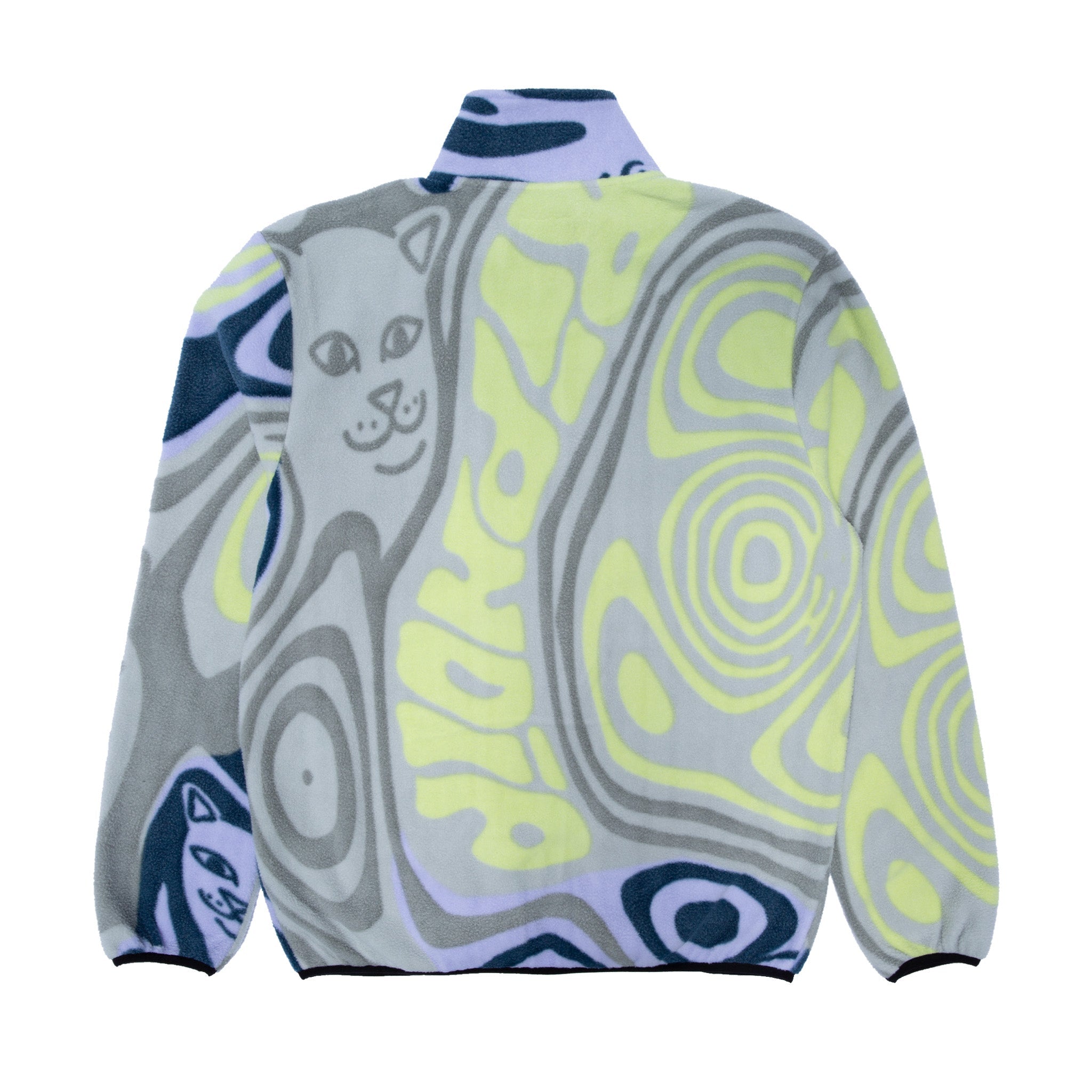 Hypnotic Polar Fleece Jacket (Grey/Lavender/Neon)