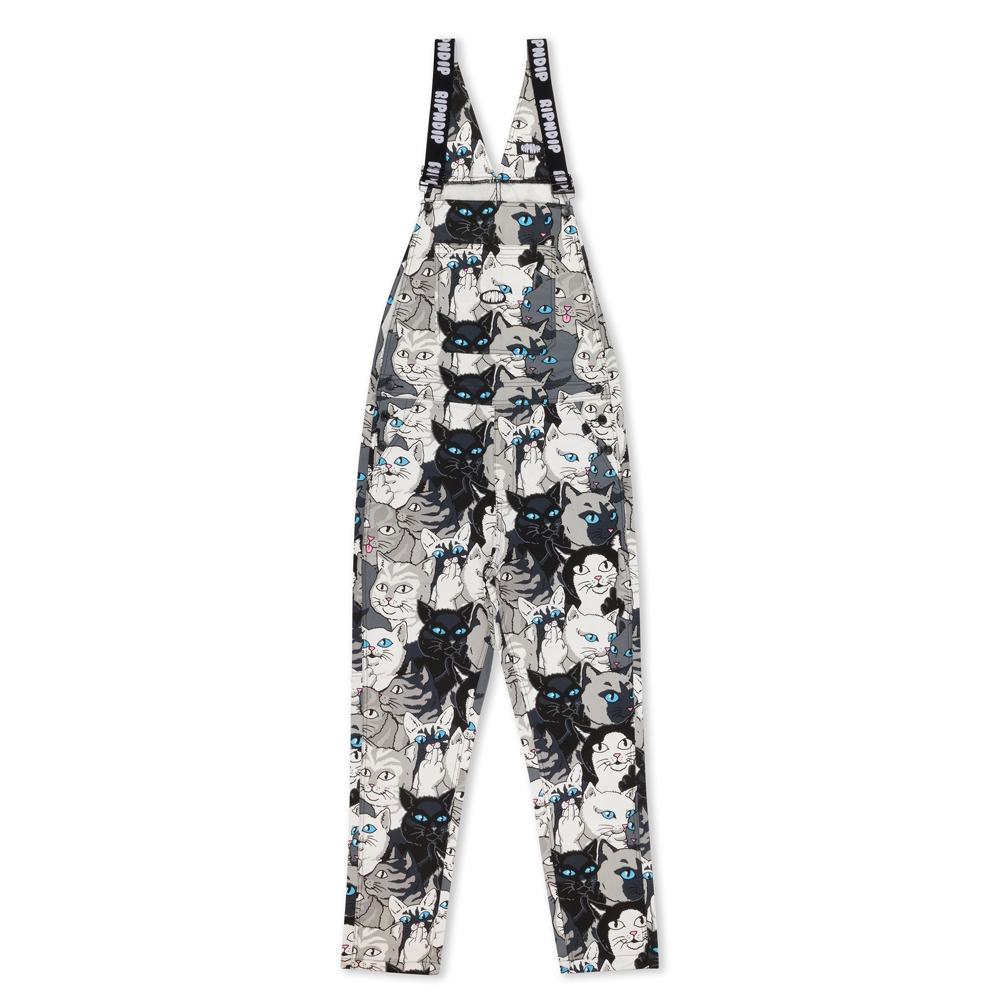 Family Tree Twill Overalls (Black)