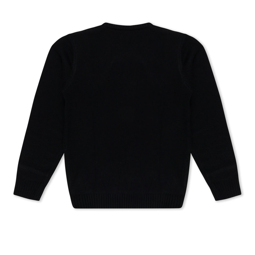 Electrifying Santa Knit Sweater (Black)