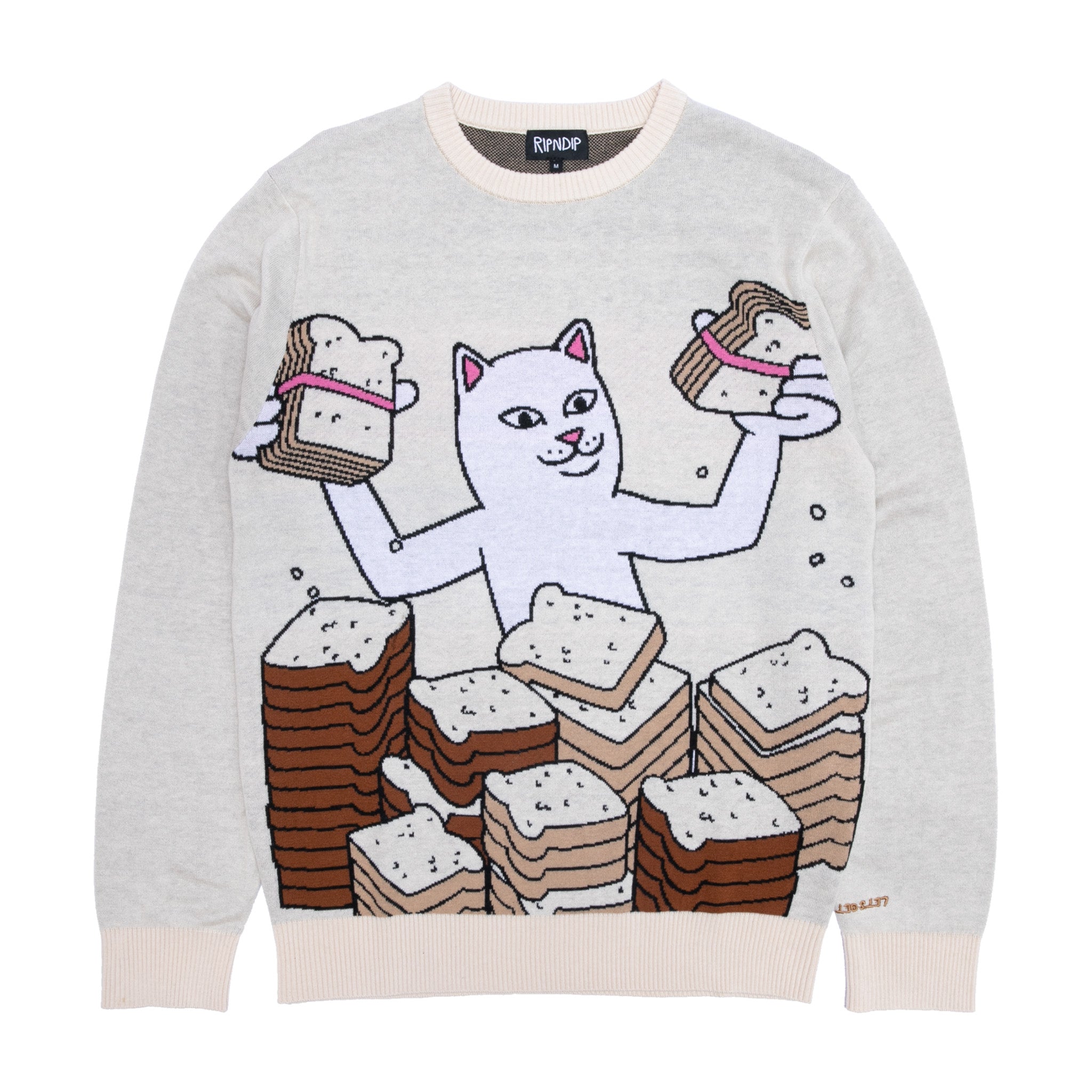 Lets Get This Bread Knit Sweater (Natural)