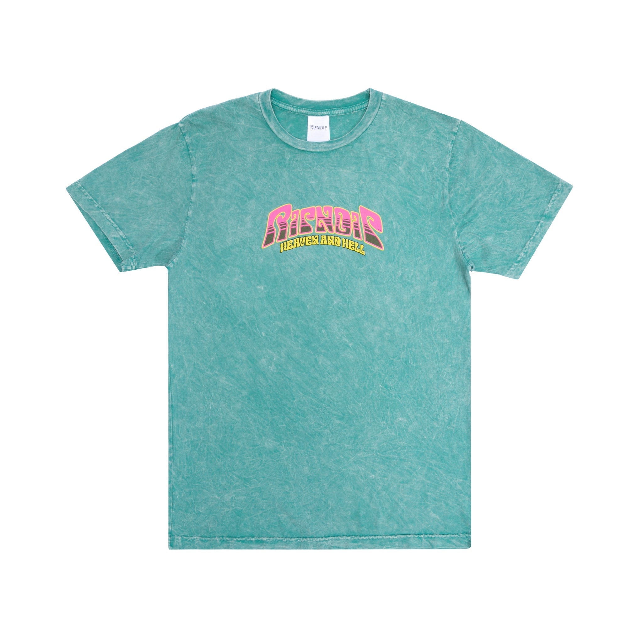 Heaven And Heck Battle Tee (Teal Mineral Wash)
