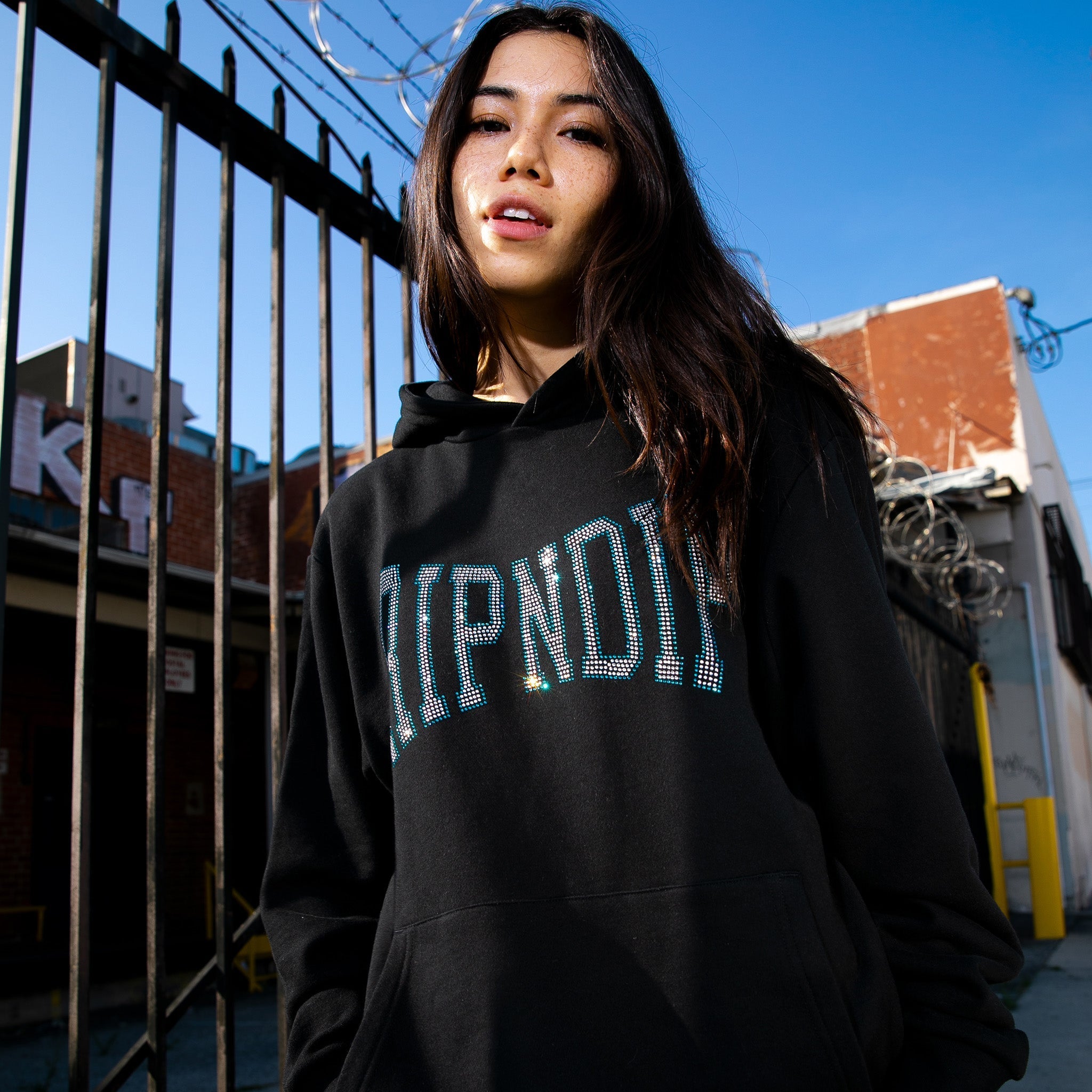 RIPNDIP Devil Baby Black & Blue Hockey Jersey