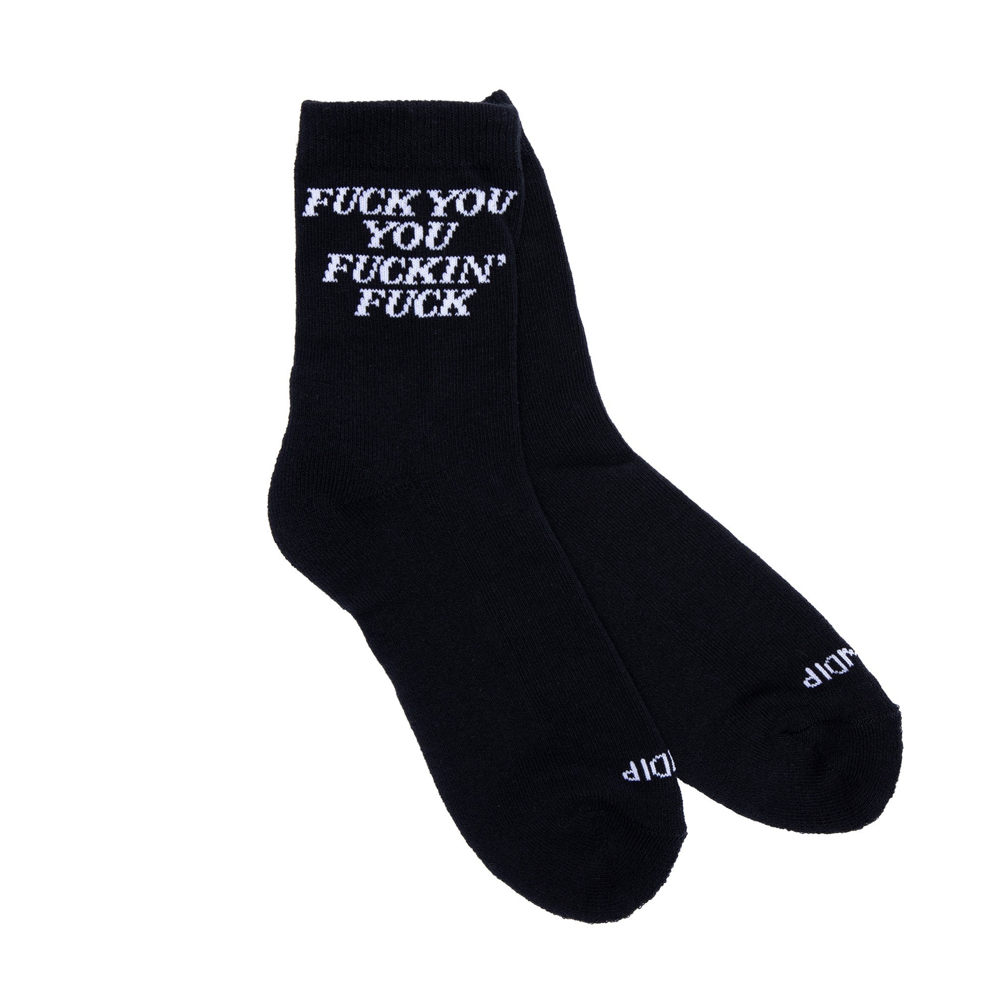 Fucking Fuck Mid Socks (Black)