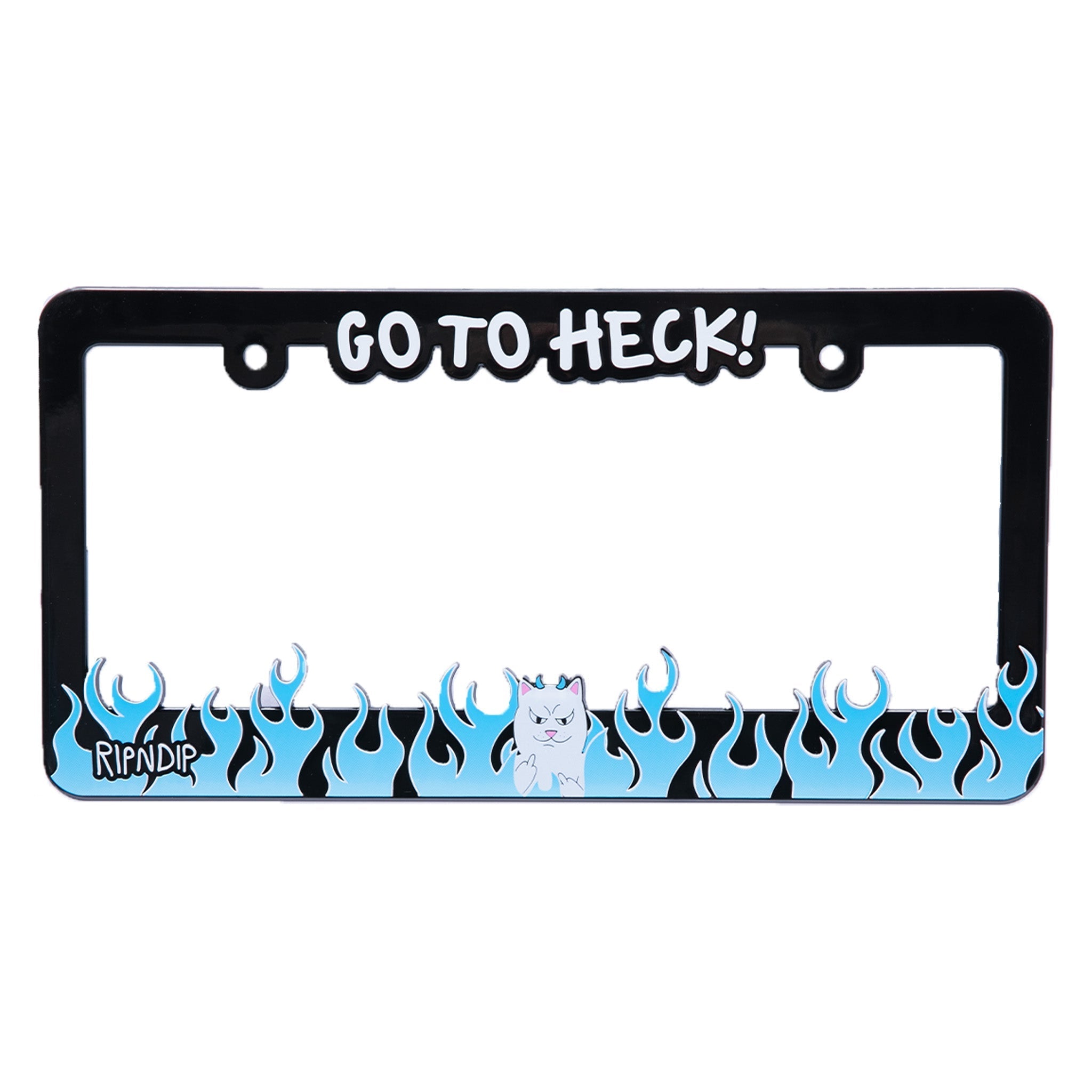 Go To Heck License Plate Frame (Blue)