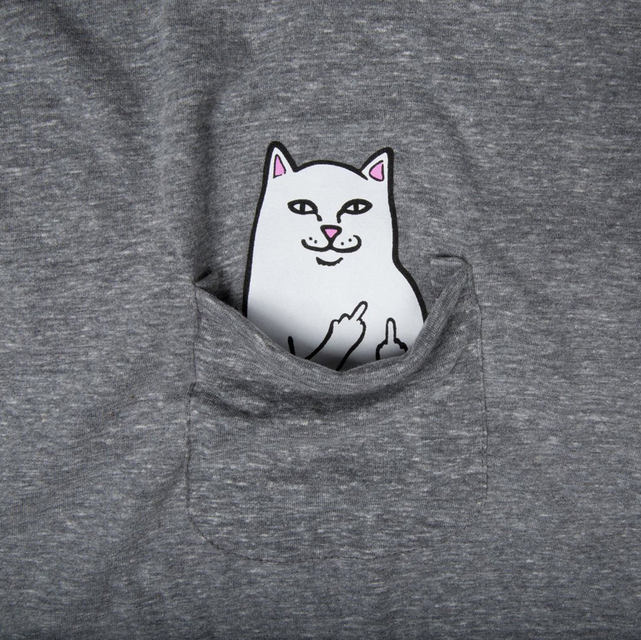 RIPNDIP Lord Nermal S/S Pocket Tee (Heather Grey)