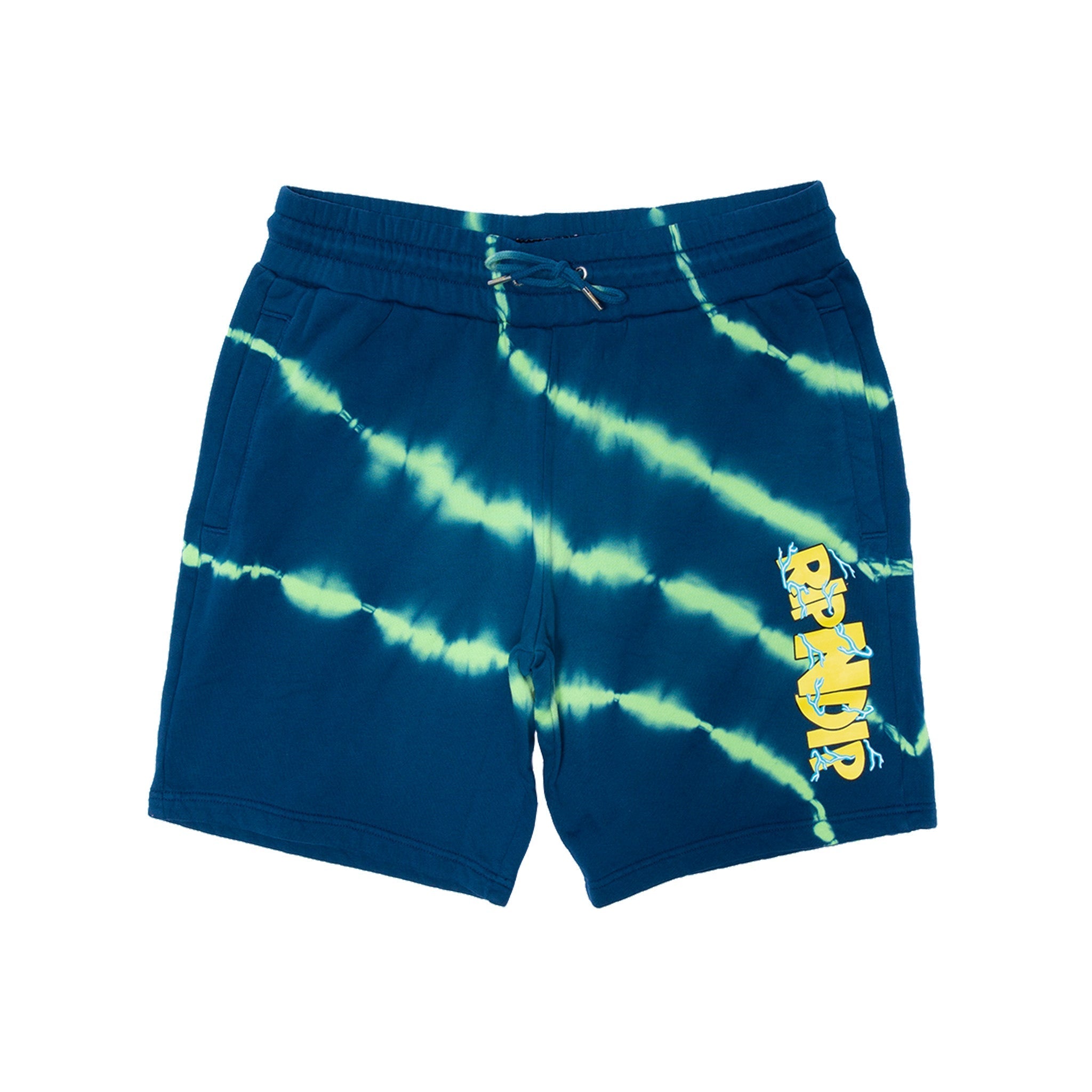 Super Sanerm Sweatshorts (Navy/Neon Green Dye)