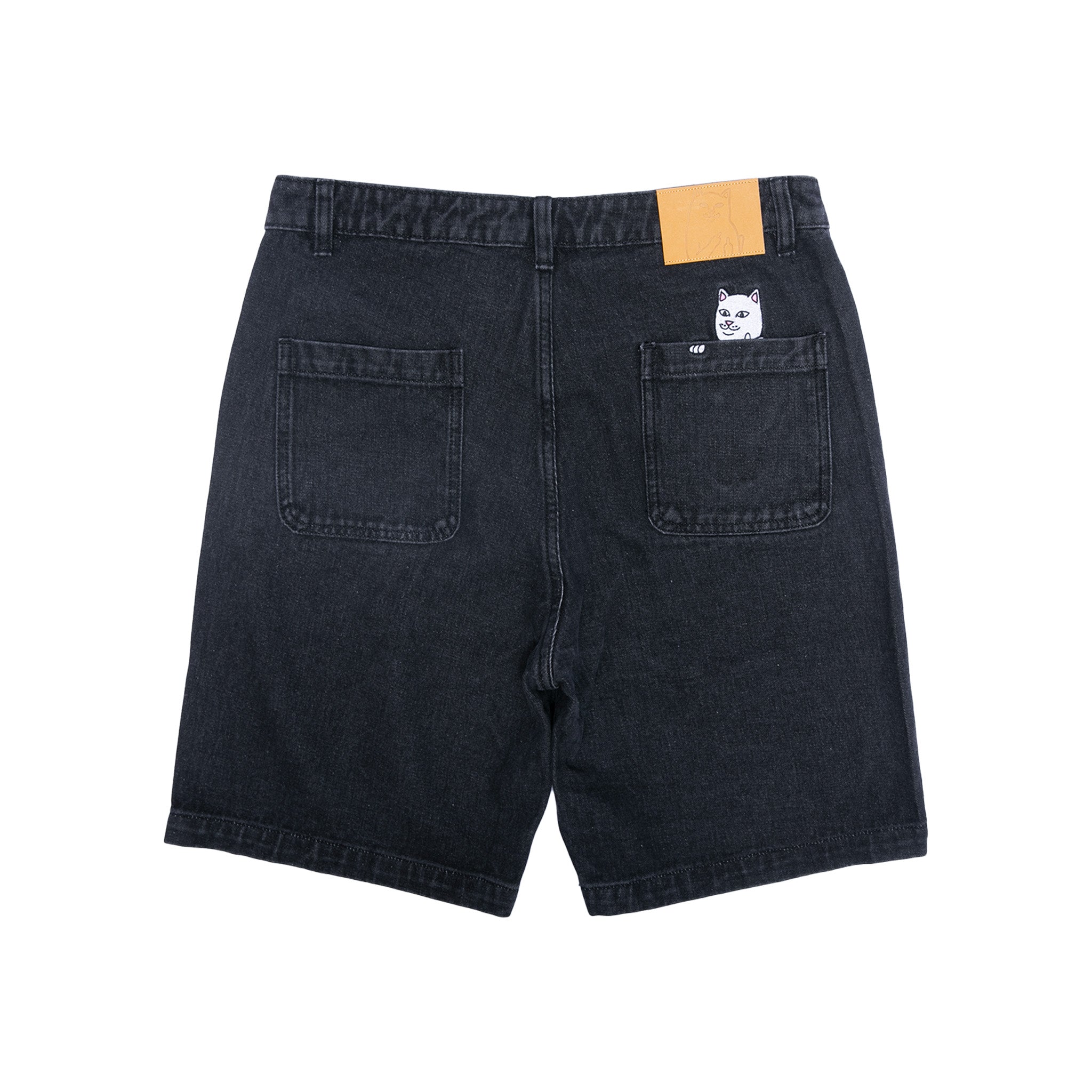 La Brea Denim Shorts (Black Medium Wash)