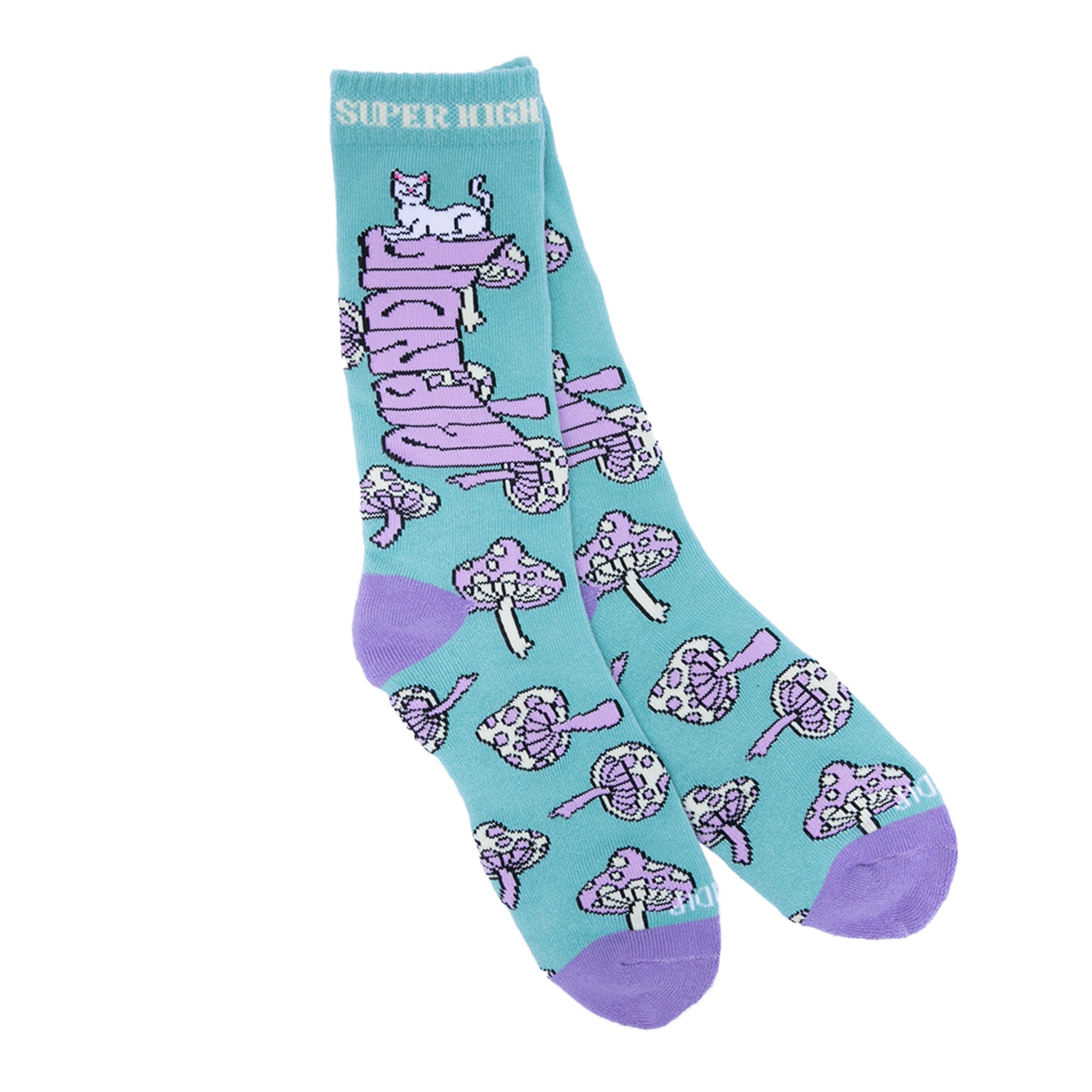 Super Psychedelic Socks (Sage/Lavender)